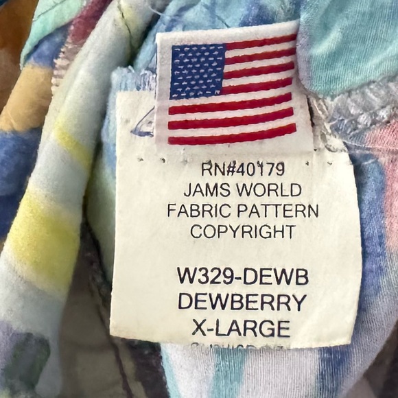 Jams World Hattie Dress XL Dewberry Drop Waist Tiered Floral Tropical Resort - Picture 8 of 9